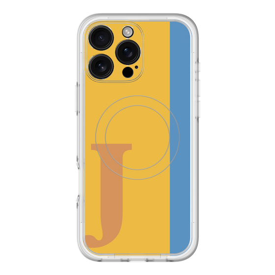 スリムプロテクションプレミアムケース with MagSafe［ オリジナル - initial color line - J orange ］