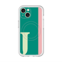 スリムプロテクションプレミアムケース with MagSafe［ オリジナル - initial color line - J green ］
