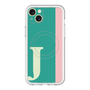 スリムプロテクションプレミアムケース with MagSafe［ オリジナル - initial color line - J green ］