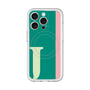 スリムプロテクションプレミアムケース with MagSafe［ オリジナル - initial color line - J green ］