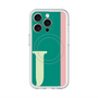 スリムプロテクションプレミアムケース with MagSafe［ オリジナル - initial color line - J green ］