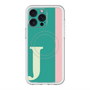 スリムプロテクションプレミアムケース with MagSafe［ オリジナル - initial color line - J green ］