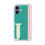 スリムプロテクションプレミアムケース with MagSafe［ オリジナル - initial color line - J green ］