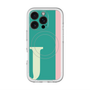 スリムプロテクションプレミアムケース with MagSafe［ オリジナル - initial color line - J green ］