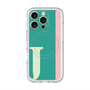 スリムプロテクションプレミアムケース with MagSafe［ オリジナル - initial color line - J green ］