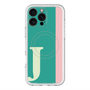 スリムプロテクションプレミアムケース with MagSafe［ オリジナル - initial color line - J green ］
