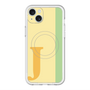 スリムプロテクションプレミアムケース with MagSafe［ オリジナル - initial color line - J yellow ］