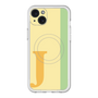 スリムプロテクションプレミアムケース with MagSafe［ オリジナル - initial color line - J yellow ］