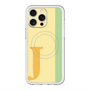 スリムプロテクションプレミアムケース with MagSafe［ オリジナル - initial color line - J yellow ］