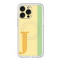 スリムプロテクションプレミアムケース with MagSafe［ オリジナル - initial color line - J yellow ］