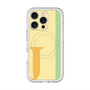 スリムプロテクションプレミアムケース with MagSafe［ オリジナル - initial color line - J yellow ］