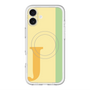 スリムプロテクションプレミアムケース with MagSafe［ オリジナル - initial color line - J yellow ］