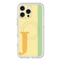 スリムプロテクションプレミアムケース with MagSafe［ オリジナル - initial color line - J yellow ］
