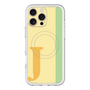 スリムプロテクションプレミアムケース with MagSafe［ オリジナル - initial color line - J yellow ］