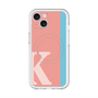 スリムプロテクションプレミアムケース with MagSafe［ オリジナル - initial color line - K pink ］