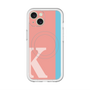 スリムプロテクションプレミアムケース with MagSafe［ オリジナル - initial color line - K pink ］