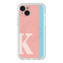 スリムプロテクションプレミアムケース with MagSafe［ オリジナル - initial color line - K pink ］