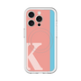 スリムプロテクションプレミアムケース with MagSafe［ オリジナル - initial color line - K pink ］