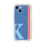 スリムプロテクションプレミアムケース with MagSafe［ オリジナル - initial color line - K blue ］