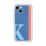 スリムプロテクションプレミアムケース with MagSafe［ オリジナル - initial color line - K blue ］