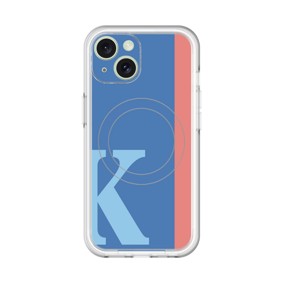 スリムプロテクションプレミアムケース with MagSafe［ オリジナル - initial color line - K blue ］