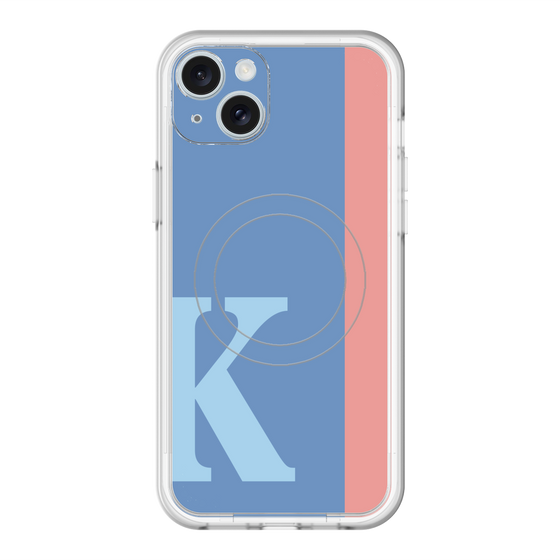 スリムプロテクションプレミアムケース with MagSafe［ オリジナル - initial color line - K blue ］