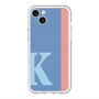 スリムプロテクションプレミアムケース with MagSafe［ オリジナル - initial color line - K blue ］