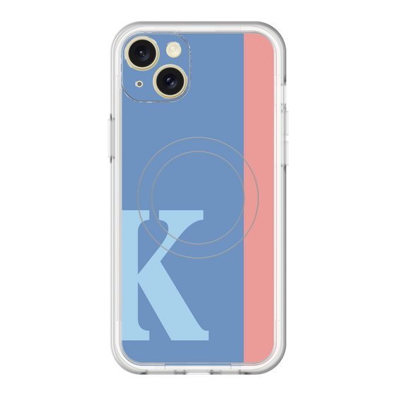 スリムプロテクションプレミアムケース with MagSafe［ オリジナル - initial color line - K blue ］