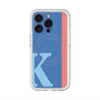 スリムプロテクションプレミアムケース with MagSafe［ オリジナル - initial color line - K blue ］