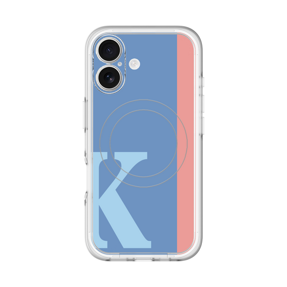 スリムプロテクションプレミアムケース with MagSafe［ オリジナル - initial color line - K blue ］