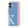 スリムプロテクションプレミアムケース with MagSafe［ オリジナル - initial color line - K blue ］
