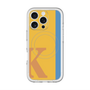 スリムプロテクションプレミアムケース with MagSafe［ オリジナル - initial color line - K orange ］