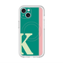 スリムプロテクションプレミアムケース with MagSafe［ オリジナル - initial color line - K green ］
