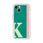 スリムプロテクションプレミアムケース with MagSafe［ オリジナル - initial color line - K green ］