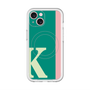 スリムプロテクションプレミアムケース with MagSafe［ オリジナル - initial color line - K green ］