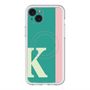 スリムプロテクションプレミアムケース with MagSafe［ オリジナル - initial color line - K green ］