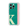 スリムプロテクションプレミアムケース with MagSafe［ オリジナル - initial color line - K green ］