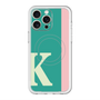 スリムプロテクションプレミアムケース with MagSafe［ オリジナル - initial color line - K green ］