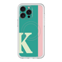 スリムプロテクションプレミアムケース with MagSafe［ オリジナル - initial color line - K green ］