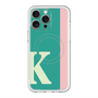 スリムプロテクションプレミアムケース with MagSafe［ オリジナル - initial color line - K green ］