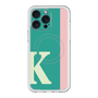 スリムプロテクションプレミアムケース with MagSafe［ オリジナル - initial color line - K green ］