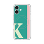 スリムプロテクションプレミアムケース with MagSafe［ オリジナル - initial color line - K green ］
