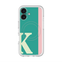 スリムプロテクションプレミアムケース with MagSafe［ オリジナル - initial color line - K green ］