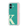 スリムプロテクションプレミアムケース with MagSafe［ オリジナル - initial color line - K green ］
