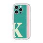 スリムプロテクションプレミアムケース with MagSafe［ オリジナル - initial color line - K green ］