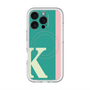 スリムプロテクションプレミアムケース with MagSafe［ オリジナル - initial color line - K green ］