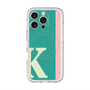 スリムプロテクションプレミアムケース with MagSafe［ オリジナル - initial color line - K green ］