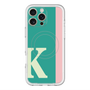 スリムプロテクションプレミアムケース with MagSafe［ オリジナル - initial color line - K green ］