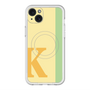 スリムプロテクションプレミアムケース with MagSafe［ オリジナル - initial color line - K yellow ］