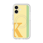 スリムプロテクションプレミアムケース with MagSafe［ オリジナル - initial color line - K yellow ］